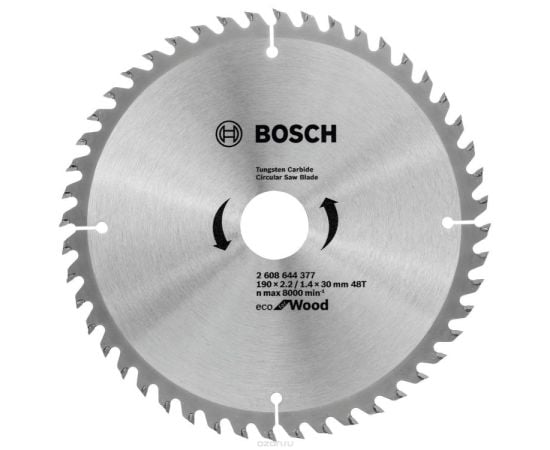 Saw blade for wood Bosch Eco Wood 2608644377 48T 180x30 mm