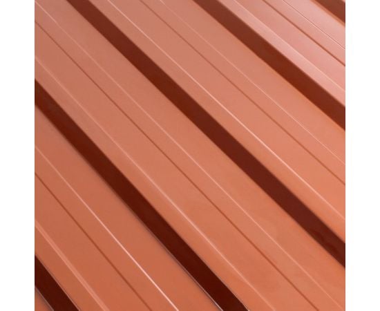 Corrugated board trapeze 1140x2000x0.45 mm 2.28 m² brick