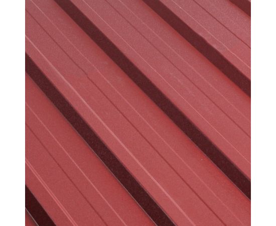 Corrugated board trapeze 1140x2000x0.45 mm 2.28 m² Wrinkle burgundy