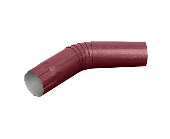 Round downpipe elbow 0.50x330 (600 mm) burgundy