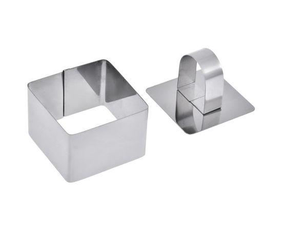Form for decorating salads and side dishes with press 8x8x4 cm