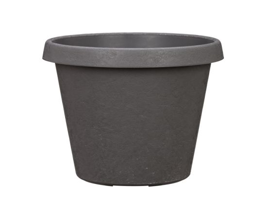 Outdoor plastic pot Scheurich 30/285 Stones Umbra dark grey