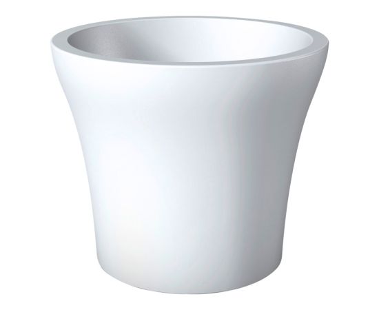 Outdoor plastic pot Scheurich No1 Style 268/40 PURE WHITE