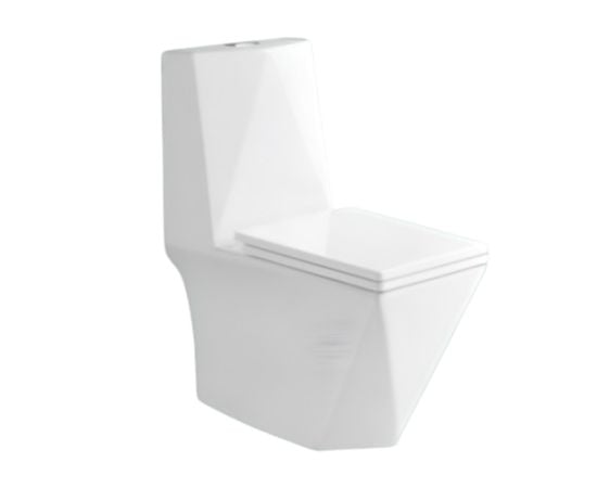 Monoblock floor-standing toilet Osis 304 white 66x34x78 cm