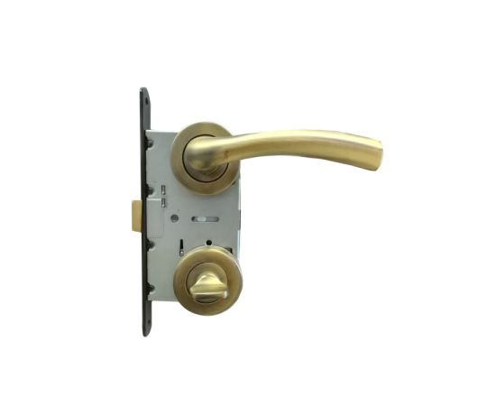 Set handle and WC lock BT Group KUGU AGB 70 mm. bronze