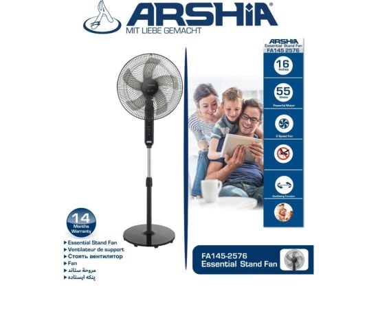 Вентилятор ARSHIA FA145-2576 55W