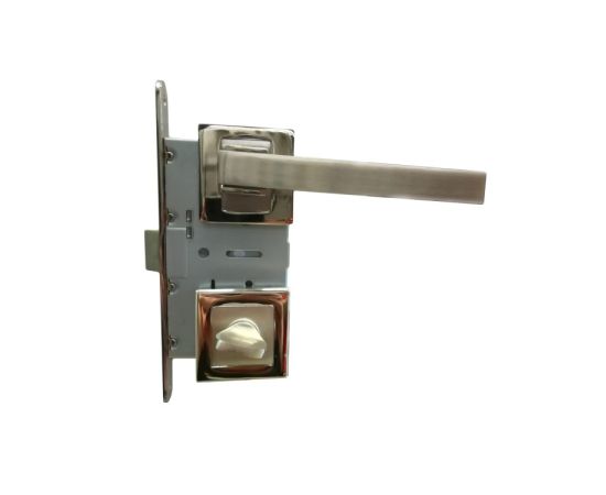Set handle and WC lock BT Group ATLAS AGB 70 mm. nickel