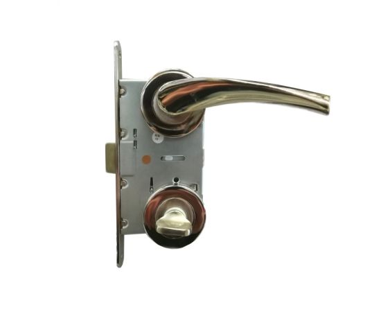 Set handle and WC lock BT Group KUMBET AGB 70 mm. nickel