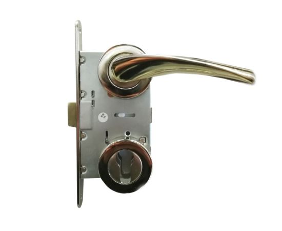 Set handle and lock BT Group KUMBET SN 70 mm. nickel