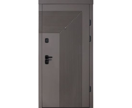 Дверь металлическая внутренее открывание Doors 877A ELITE 980x2200 мм R антрацит