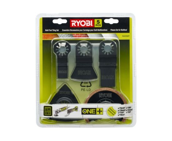 Set of nozzles for multi-tool Ryobi RAK05MT 5 pcs
