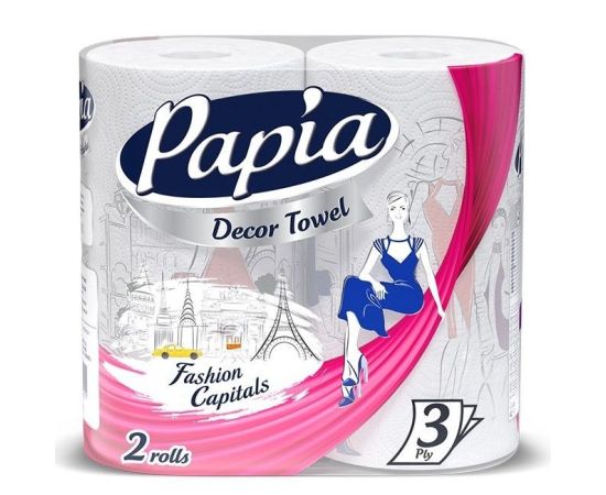 Полотенца кухонные бумажные Papia 2 шт