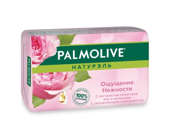 Туалетное мыло ощущение нежности роза и молочко Palmolive 90 г
