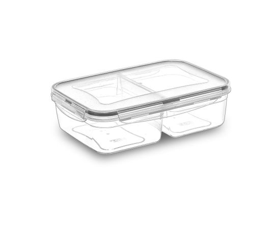 Container for products with two compartments Irak Plastik Fresh box LC-525 1+1 l