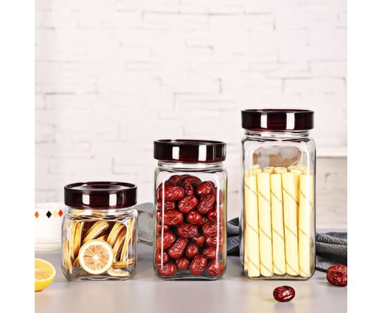 Glass jar with lid 640S 1250 ml