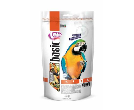საკვები დიდი თუთიყუშის LOLO 350გრ