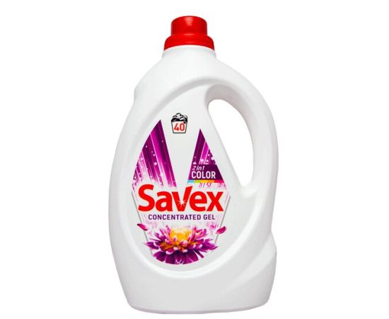 სარეცხი გელი თხევადი Savex 2.2 ლ ფერადი
