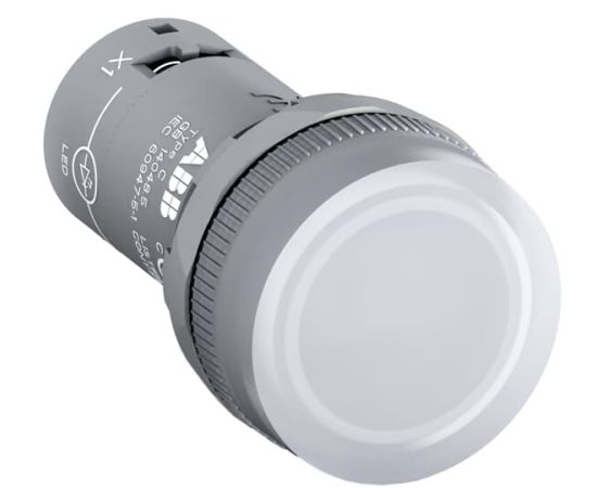 საინდიკაციო ნათურა ABB LED თეთრი 22 mm 230 V AC