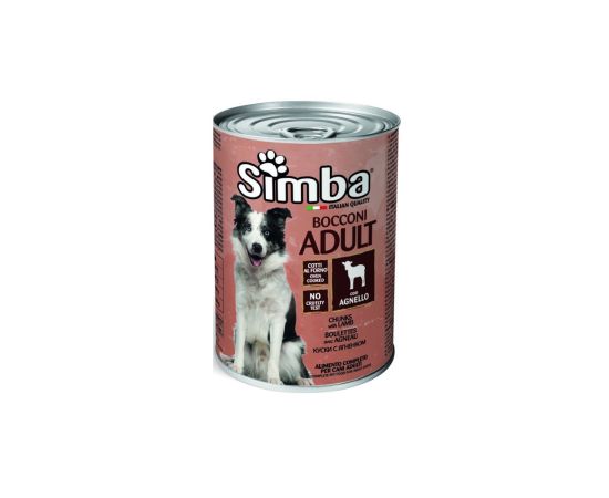 სველი საკვები ზრდასრული ძაღლებისთვის ბატკნის ხორცი MONGE SIMBA 415გ
