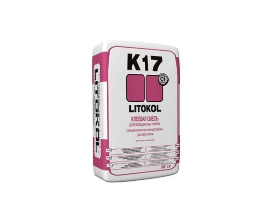 Клей для плитки Litokol K17 25 кг морозостойкий