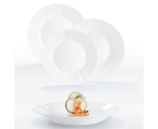 Dinner plate Luminarc LOUIS 397000 19cm white opal