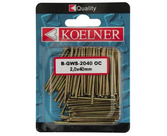 Joiner's nails 2,0X40 mm galvanized Koelner 100 pcs B-GWS-2040OC