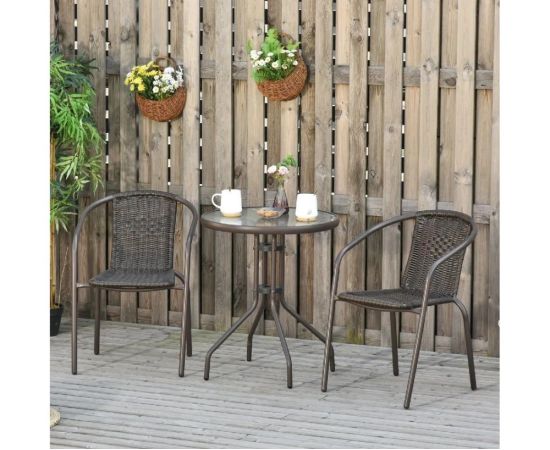 Garden furniture set table and 2 chairs