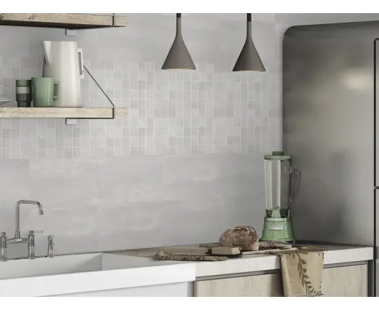 Tile Halcon Ceramicas corum relieve gris 25x40
