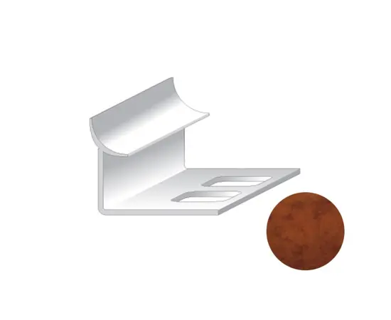 შიდა კუთხე ფილის Salag PVC 9/2500 მმ Marm. აგურისფერი