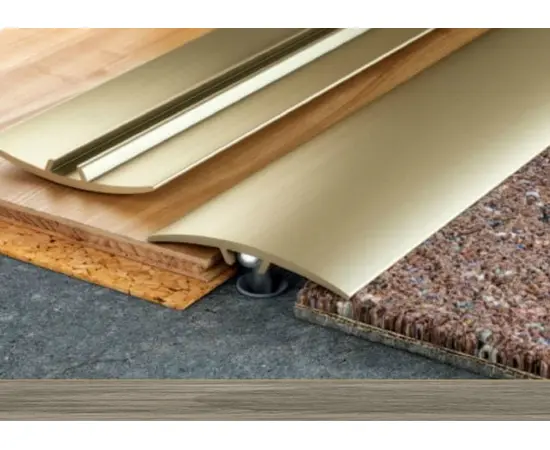 Aluminum pasted over threshold Decoplast PVC C-1-Pm-1,8 semi-matt oak modern