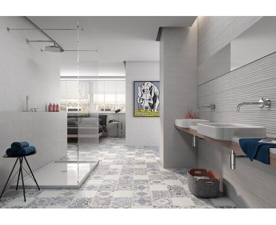 Tile Geotiles Malden Blanco 250x700