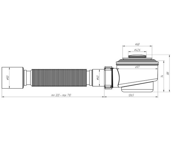 სიფონი ANI Plast E415CLS