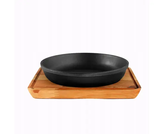 Portion cast iron pan with stand BRIZOL HoReCa 22 cm