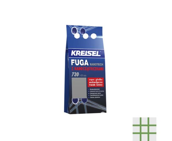 Затирка Kreisel Fuga Nanotech 730 22A зеленая 5 кг