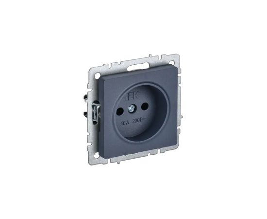 Socket IEK BRITE 1 10A RS10-1-0-BrM without frame