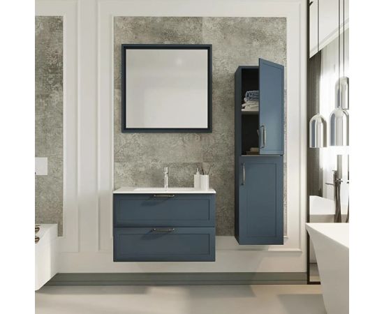 Зеркало для ванной Denko Beyoglu 75 Matt Navy Blue