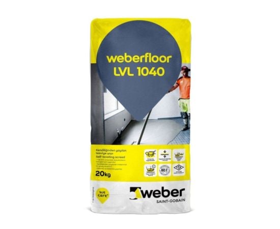 Self-leveling floor Weber floor LVL 1040 20 kg