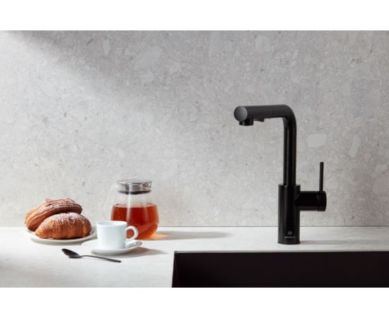 Kitchen faucet KFA DUERO BASIC BLACK with pull-out spout