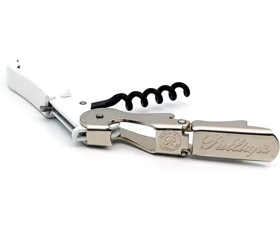 Bottle opener with knife Slider Pulltex white