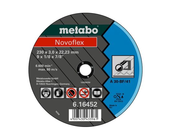Отрезной круг Metabo Novoflex 230x3,0x22,2 мм