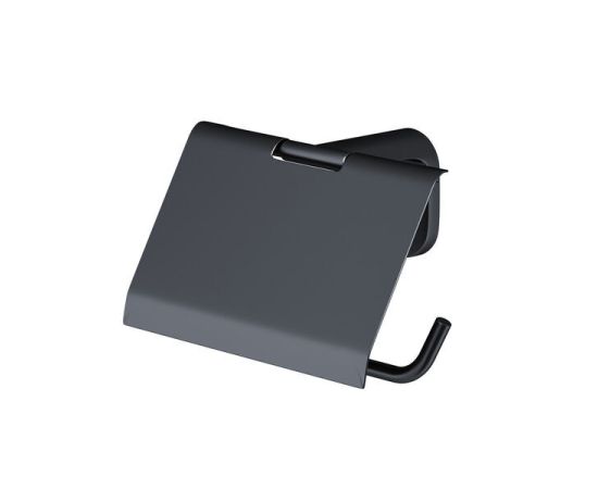 Toilet paper holder with lid AM.PM X-Joy Black Matt A8434122