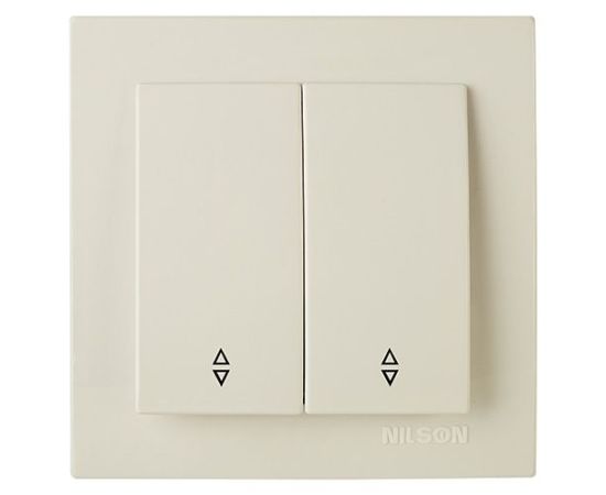 Switch pass-through Nilson TOURAN 24121009 2 key cream