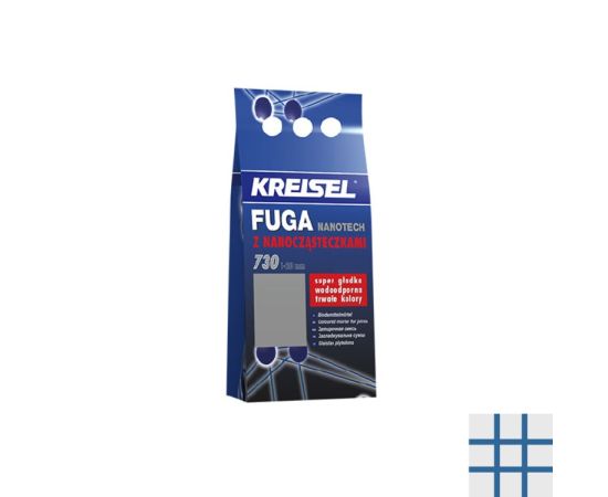 Затирка Kreisel Fuga Nanotech 730 23A темно синяя 2 кг