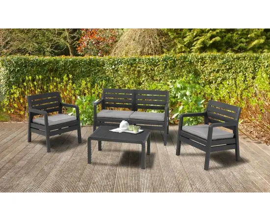 Set of garden furnitiure Delano Allibert graphite