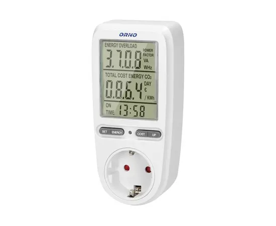 Счетчик электронный в розетку ORNO Schuko OR-WAT 435 GS