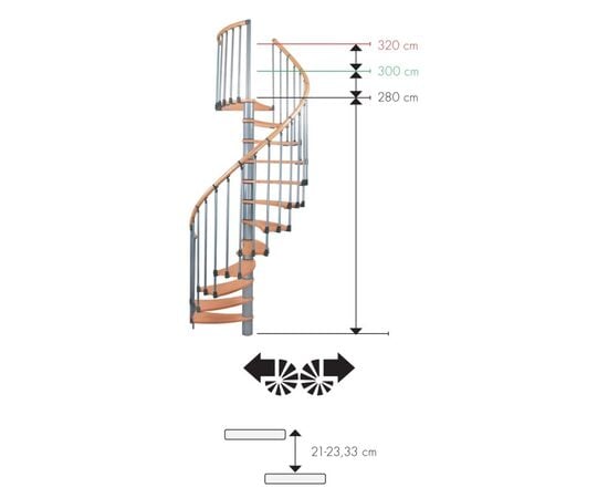 Additional step Minka Wave birch