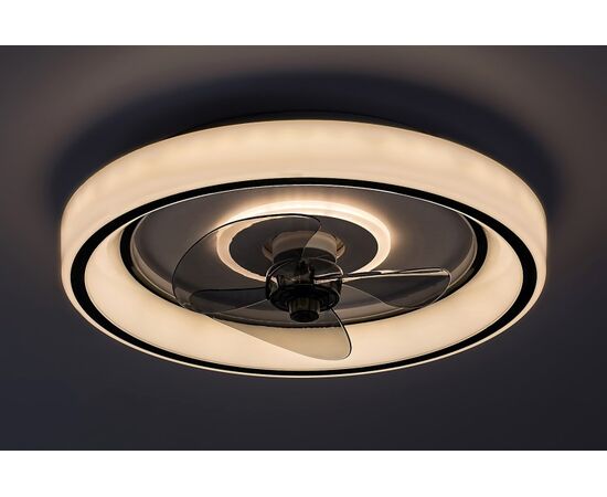 Chandelier fan Rabalux Horacio 67W 3000 6000K Ø470 H120 black white 71009