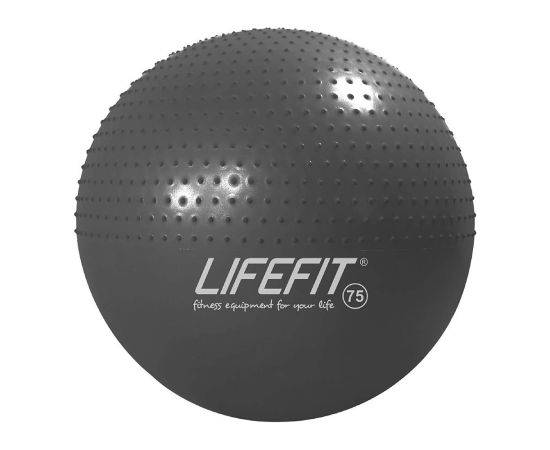 Мяч для гимнастики серый LIFEFIT 75 см