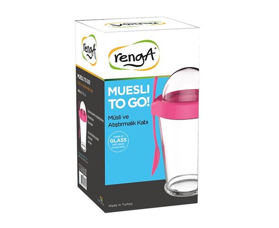Glass Muesli Container RENGA Orbit 131242 450 ml