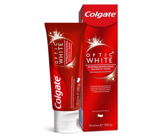 Зубная паста Colgate optic white 75 мл